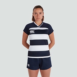 WOMENS VAPODRI EVADER HOOPED JERSEY NAVY