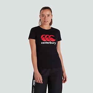 WOMENS CCC LOGO TEE BLACK