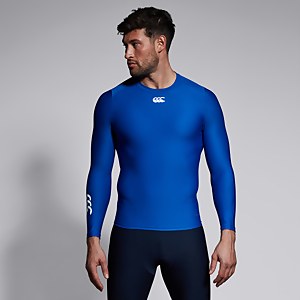 MENS THERMOREG LONG SLEEVED TOP BLUE