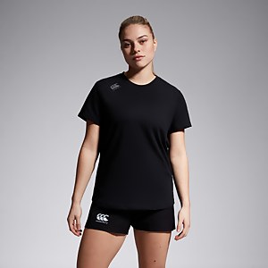 WOMENS VAPODRI SHORT SLEEVED TEMPO TEE BLACK