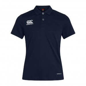 WOMENS CLUB DRY POLO SHIRT BLUE