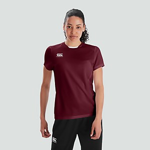 WOMENS CLUB DRY TEE MAROON