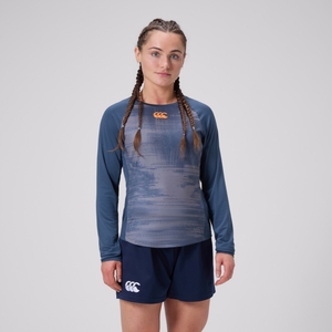 WOMENS VAPODRI SUPERLIGHT LONG SLEEVE NAVY