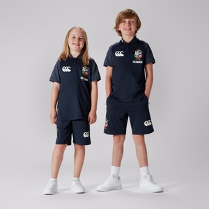 JUNIOR UNISEX BRITISH & IRISH LIONS POLO SHIRT NAVY