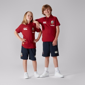 JUNIOR UNISEX BRITISH & IRISH LIONS POLO SHIRT RED